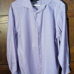 Pronto Uomo Lavender Checkered Dress Shirt 16 32/33